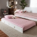 Baxton Studio Mariana Classic and Traditional White Finished Wood Twin Size Trundle - BSOMariana-White-Trundle