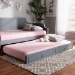 Baxton Studio Mariana Classic and Traditional Grey Finished Wood Twin Size Trundle - BSOMariana-Grey-Trundle