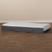 Baxton Studio Mariana Classic and Traditional Grey Finished Wood Twin Size Trundle - BSOMariana-Grey-Trundle