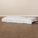 Baxton Studio Neves Cottage Farmhouse White Finished Wood Twin Size Trundle - BSONeves-White-Trundle