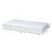 Baxton Studio Neves Cottage Farmhouse White Finished Wood Twin Size Trundle - BSONeves-White-Trundle