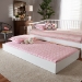 Baxton Studio Renata Modern and Contemporary White Finished Wood Twin Size Trundle - BSORenata-White-Trundle