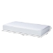 Baxton Studio Renata Modern and Contemporary White Finished Wood Twin Size Trundle - BSORenata-White-Trundle
