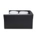 Baxton Studio Delora Modern and Contemporary Dark Grey Fabric Upholstered Full Size Daybed with Roll-Out Trundle Bed - BSOCF9044-Charcoal-Daybed-F/T