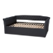 Baxton Studio Delora Modern and Contemporary Dark Grey Fabric Upholstered Queen Size Daybed - BSOCF9044-B-Charcoal-Daybed-Q