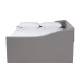 Baxton Studio Haylie Modern and Contemporary Light Grey Fabric Upholstered Full Size Daybed with Roll-Out Trundle Bed - BSOCF9046-Light Grey-Daybed-F/T