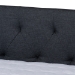 Baxton Studio Haylie Modern and Contemporary Dark Grey Fabric Upholstered Queen Size Daybed with Roll-Out Trundle Bed - BSOCF9046-Charcoal-Daybed-Q/T