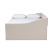 Baxton Studio Haylie Modern and Contemporary Beige Fabric Upholstered Full Size Daybed with Roll-Out Trundle Bed - BSOCF9046-Beige-Daybed-F/T