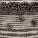 Baxton Studio Eligah Moroccan Inspired Ivory and Brown Handwoven Wool Pouf Ottoman - BSOEligah-Ivory-Pouf