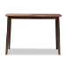Baxton Studio Wendy Mid-Century Modern Walnut Finished Wood Console Table - BSOWalnut Sunburst Console Table