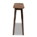 Baxton Studio Wendy Mid-Century Modern Walnut Finished Wood Console Table - BSOWalnut Sunburst Console Table