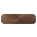 Baxton Studio Wendy Mid-Century Modern Walnut Finished Wood Console Table - BSOWalnut Sunburst Console Table