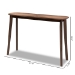 Baxton Studio Wendy Mid-Century Modern Walnut Finished Wood Console Table - BSOWalnut Sunburst Console Table