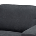 Baxton Studio Nevin Modern and Contemporary Dark Grey Fabric Upholstered Sectional Sofa with Left Facing Chaise - BSOJ099S-Dark Grey-LFC