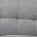 Baxton Studio Allister Mid-Century Modern Light Grey Fabric Upholstered Loveseat - BSOJ1453-Light Grey-LS