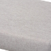 Baxton Studio Rika Mid-Century Modern Greyish Beige Fabric Upholstered Walnut Brown Finished Boomerang Bench - BSOBBT5367-Greyish Beige/Walnut-Bench