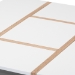 Baxton Studio Rasa Modern and Contemporary Two-Tone White and Oak Finished Wood Coffee Table - BSOCT8004-White/Oak-CT