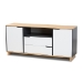 Baxton Studio Reed Mid-Century Modern Multicolor 2-Door Wood Dining Room Sideboard