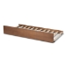 Baxton Studio Toveli Modern and Contemporary Ash Walnut Finished Twin Size Trundle Bed - BSOMG-0015-Ash Walnut-Trundle