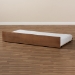 Baxton Studio Toveli Modern and Contemporary Ash Walnut Finished Twin Size Trundle Bed - BSOMG-0015-Ash Walnut-Trundle