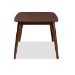 Baxton Studio Edna Mid-Century Modern Walnut Finished Wood Dining Table - BSOFlora-Walnut-DT