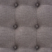 Baxton Studio Alvere Modern and Contemporary Grey Fabric Upholstered Walnut Finished Cocktail Ottoman - BSOBBT5365-Grey/Walnut-Otto