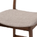 Baxton Studio Larine Modern and Contemporary Light Grey Fabric Upholstered Walnut Finished 2-Piece Wood Counter Stool Set - BSOBoba-Light Grey/Walnut-Counter Stool