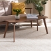 Baxton Studio Dahlia Mid-Century Modern Walnut Finished Coffee Table - BSODahlia-Walnut-CT