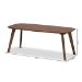 Baxton Studio Dahlia Mid-Century Modern Walnut Finished Coffee Table - BSODahlia-Walnut-CT