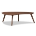 Baxton Studio Scarlette Mid-Century Modern Walnut Finished Coffee Table - BSOScarlette-Walnut-CT