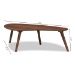 Baxton Studio Scarlette Mid-Century Modern Walnut Finished Coffee Table - BSOScarlette-Walnut-CT