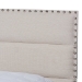 Baxton Studio Ansa Modern and Contemporary Beige Fabric Upholstered Full Size Bed - BSOCF9084C-Beige-Full