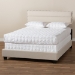 Baxton Studio Ansa Modern and Contemporary Beige Fabric Upholstered Full Size Bed - BSOCF9084C-Beige-Full