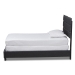 Baxton Studio Ansa Modern and Contemporary Dark Grey Fabric Upholstered Twin Size Bed - BSOCF9084C-Charcoal-Twin