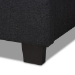 Baxton Studio Ansa Modern and Contemporary Dark Grey Fabric Upholstered Twin Size Bed - BSOCF9084C-Charcoal-Twin