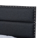 Baxton Studio Ansa Modern and Contemporary Dark Grey Fabric Upholstered Full Size Bed - BSOCF9084C-Charcoal-Full