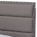 Baxton Studio Ansa Modern and Contemporary Grey Fabric Upholstered Twin Size Bed - BSOCF9084C-Grey-Twin