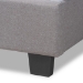 Baxton Studio Ansa Modern and Contemporary Grey Fabric Upholstered Twin Size Bed - BSOCF9084C-Grey-Twin