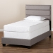 Baxton Studio Ansa Modern and Contemporary Grey Fabric Upholstered Twin Size Bed - BSOCF9084C-Grey-Twin