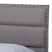 Baxton Studio Ansa Modern and Contemporary Grey Fabric Upholstered Full Size Bed - BSOCF9084C-Grey-Full