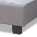 Baxton Studio Ansa Modern and Contemporary Grey Fabric Upholstered Full Size Bed - BSOCF9084C-Grey-Full