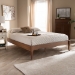 Baxton Studio Marieke Vintage French Inspired Ash Wanut Finished Queen Size Wood Bed Frame - BSOMG97132-Ash Walnut-Queen-Frame