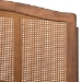 Baxton Studio Marieke Vintage French Inspired Ash Wanut Finished Wood and Synthetic Rattan King Size Platform Bed - BSOMG97132-Ash Walnut Rattan-King