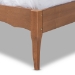 Baxton Studio Marieke Vintage French Inspired Ash Wanut Finished Wood and Synthetic Rattan King Size Platform Bed - BSOMG97132-Ash Walnut Rattan-King