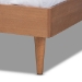 Baxton Studio Rina Mid-Century Modern Ash Wanut Finished Full Size Wood Bed Frame - BSOMG97151-Ash Walnut-Full-Frame