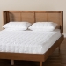 Baxton Studio Rina Mid-Century Modern Ash Wanut Finished Wood and Synthetic Rattan Full Size Wrap-Around Headboard - BSOMG97151-Ash Walnut Rattan-Full-Headboard