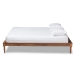 Baxton Studio Romy Vintage French Inspired Ash Wanut Finished King Size Wood Bed Frame - BSOMG0005-Ash Walnut Rattan-King-Frame