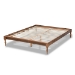 Baxton Studio Romy Vintage French Inspired Ash Wanut Finished King Size Wood Bed Frame - BSOMG0005-Ash Walnut Rattan-King-Frame