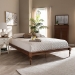 Baxton Studio Romy Vintage French Inspired Ash Wanut Finished King Size Wood Bed Frame - BSOMG0005-Ash Walnut Rattan-King-Frame