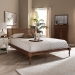 Baxton Studio Romy Vintage French Inspired Ash Wanut Finished Wood and Synthetic Rattan Full Size Platform Bed - BSOMG0005-Ash Walnut Rattan-Full
